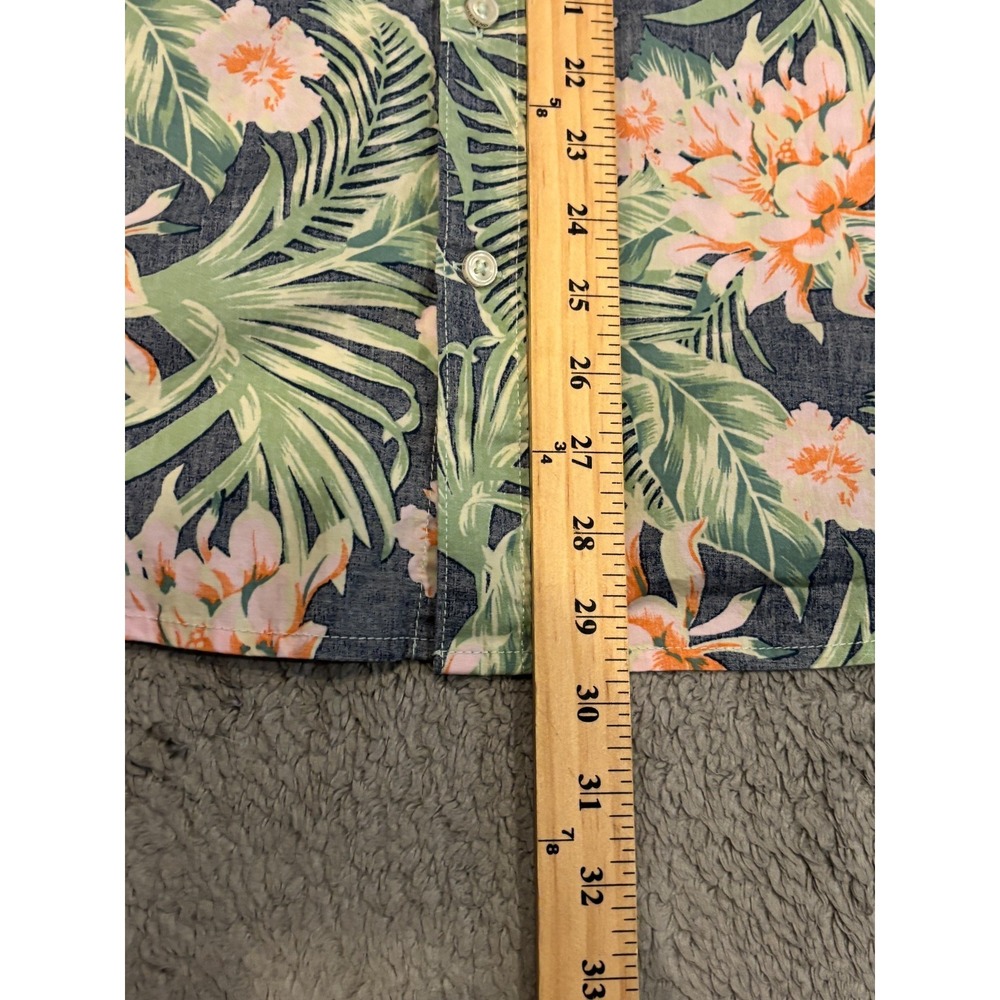 Chubbies Hawaiian Button Down Shirt Men's Large Regular Fit Floral Vacation - Picture 4 of 5